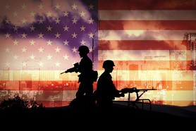 מיכאל לייטמן - ארה"ב חיילים אנשים דגל